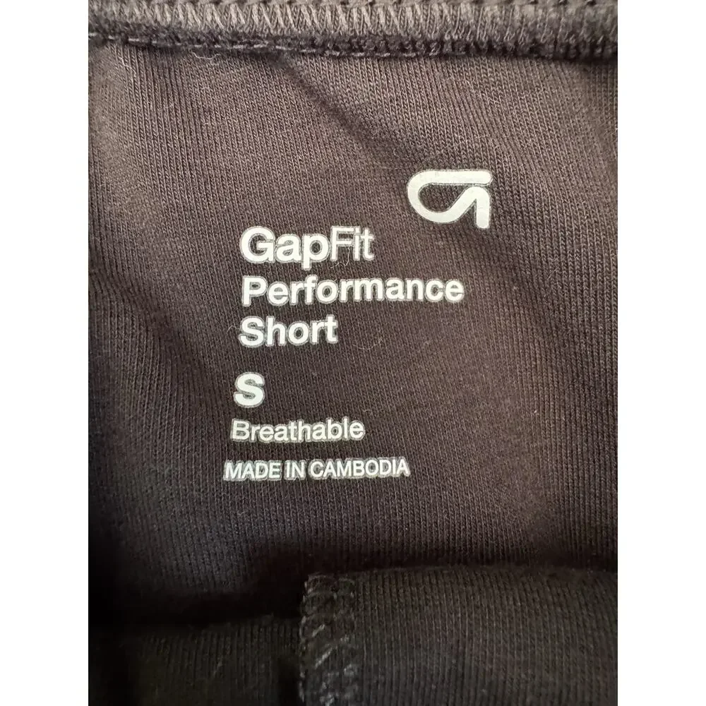 Gap Fit 8” Performance Shorts Men’s Size Small Black Sweatshorts